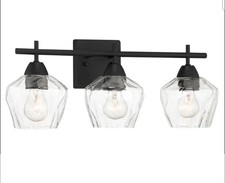 Minka Lavery Camrin 3 Light Bathroom Vanity, Coal