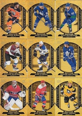 U PICK LOT 2020-21 20-21 Upper Deck UD Tim Hortons Gold Etchings Insert card set