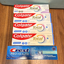 5ctColgate Total Active Prevention Whitening Fluoride Clean Mint 3.0 oz Exp FE27