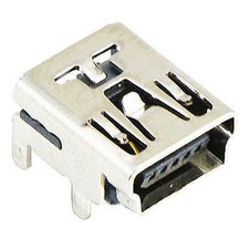Mini USB Type B Right Angle Socket PCB Connector