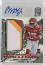 2019 Spectra Radiant Rookie Signatures 57/199 Mecole Hardman Jr Patch Auto 09if