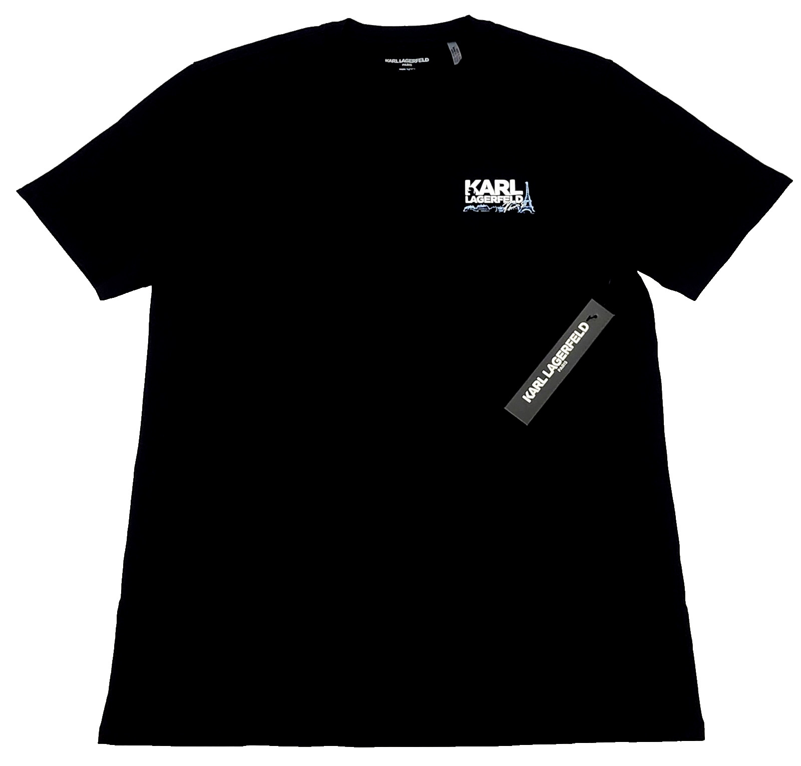 Karl Lagerfeld Men's T-shirt Size Large Color Black (NEW WITH ORIGINAL TAGS)