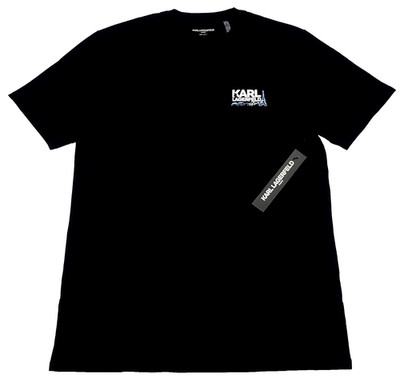 Karl Lagerfeld Men's T-shirt Size Large Color Black (NEW WITH ORIGINAL TAGS)