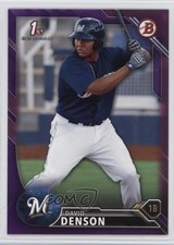2016 Bowman Prospects Purple 12/250 David Denson #BP30 3q5