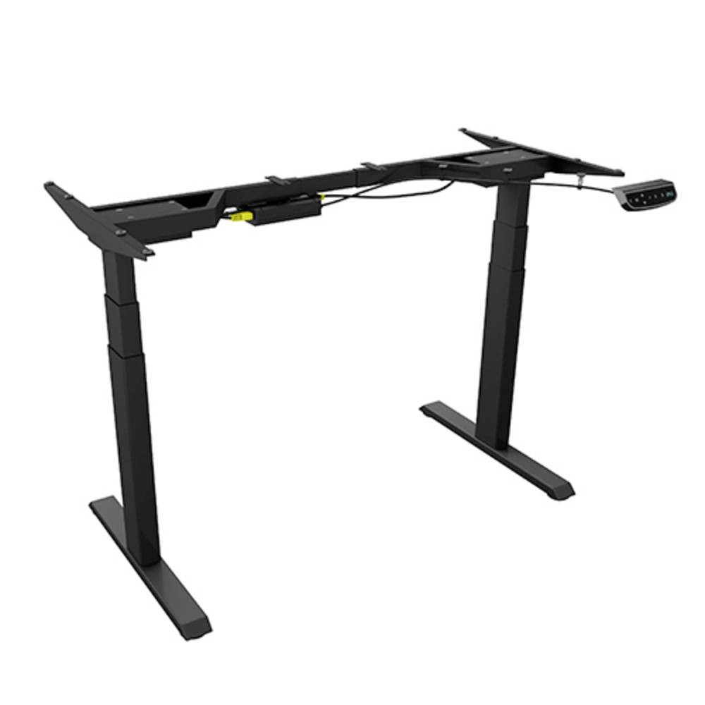 Plateforme assis-debout ICY BOX 60867 avec réglage de hauteur fluide de 62 à 128 cm