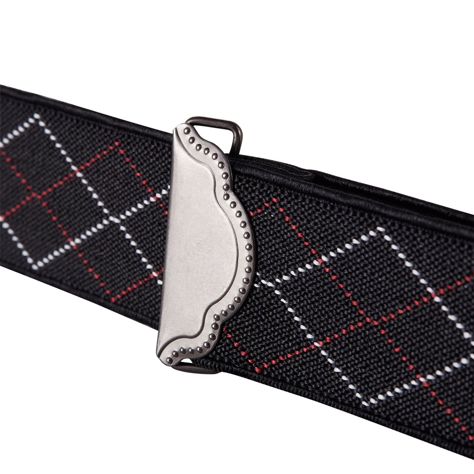 Buyless Fashion Suspenders Men - 48" Adjustable 1 1/4" X Back Black Clips - Image 4 of 4