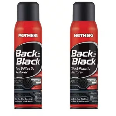 2Pack MOTHERS 10oz Back-to-Black Trim & Plastic Restorer Spray 100+ Wash Durable