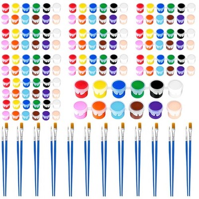12 Pack Mini Acrylic Paint Set, 12 Colors Washable Acrylic Paint Strips with ...