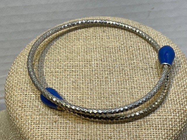 VINTAGE BOLD SNAKE WIRE BENDABLE ADJUSTABLE BRACE… - image 1