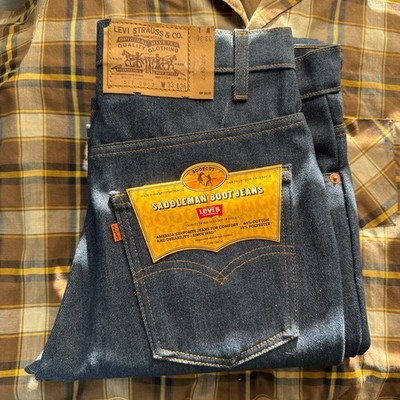 Vintage Levis Jeans Mens 33x36 (Fits 32x36) 517 Bootcut 80s USA MADE DEADSTOCK