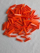 Bundle Of 100 Knex 2-Way Straight Connectors Orange / Ideal For Schools k'nex