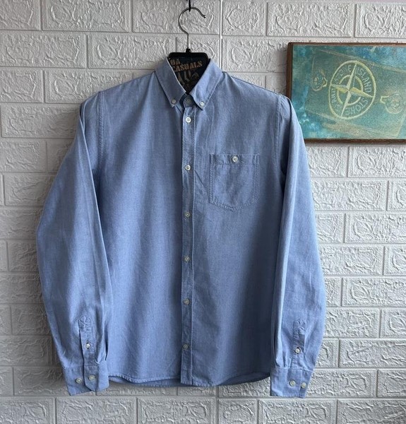 Men Norse project Shirt Navy 38 / M / 46
