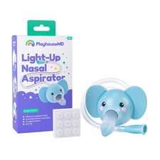Playhouse MD Booger Buddy Nasal Aspirator Elephant - with LED Light for Babies