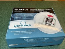 ClearSounds WCSC600 Hearing Impaired Big Button Amplified Telephone NIB