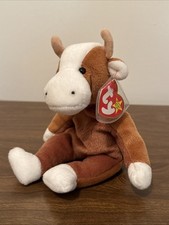 Ty Beanie Babies "Bessie" The Cow 1995 Plush Toy New Original Tag Style 4009