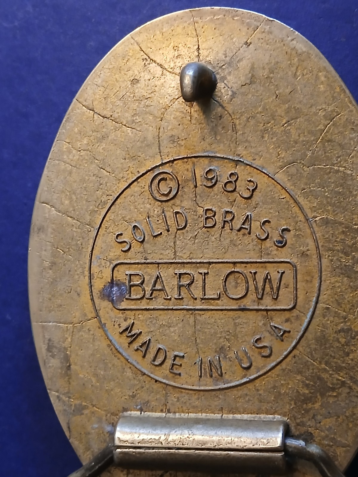 Barlow Solid Brass American Bald Eagle Simulated … - image 9