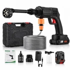 Portable Cordless Electric High Pressure Water Spray Gun Car Washer Cleaner Tool