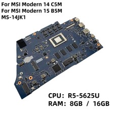 MS-14JK1 For MSI Modern 14 C5M Modern 15 B5M Motherboard With R5-5625U 8GB/16GB