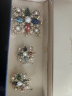 Vintage Sarah Coventry Floral Brooch & Clip-On Earrings Set — photo 7