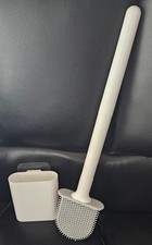 SILICONE FLEXIBLE WALL MOUNTED TOILET BRUSH  Brand New