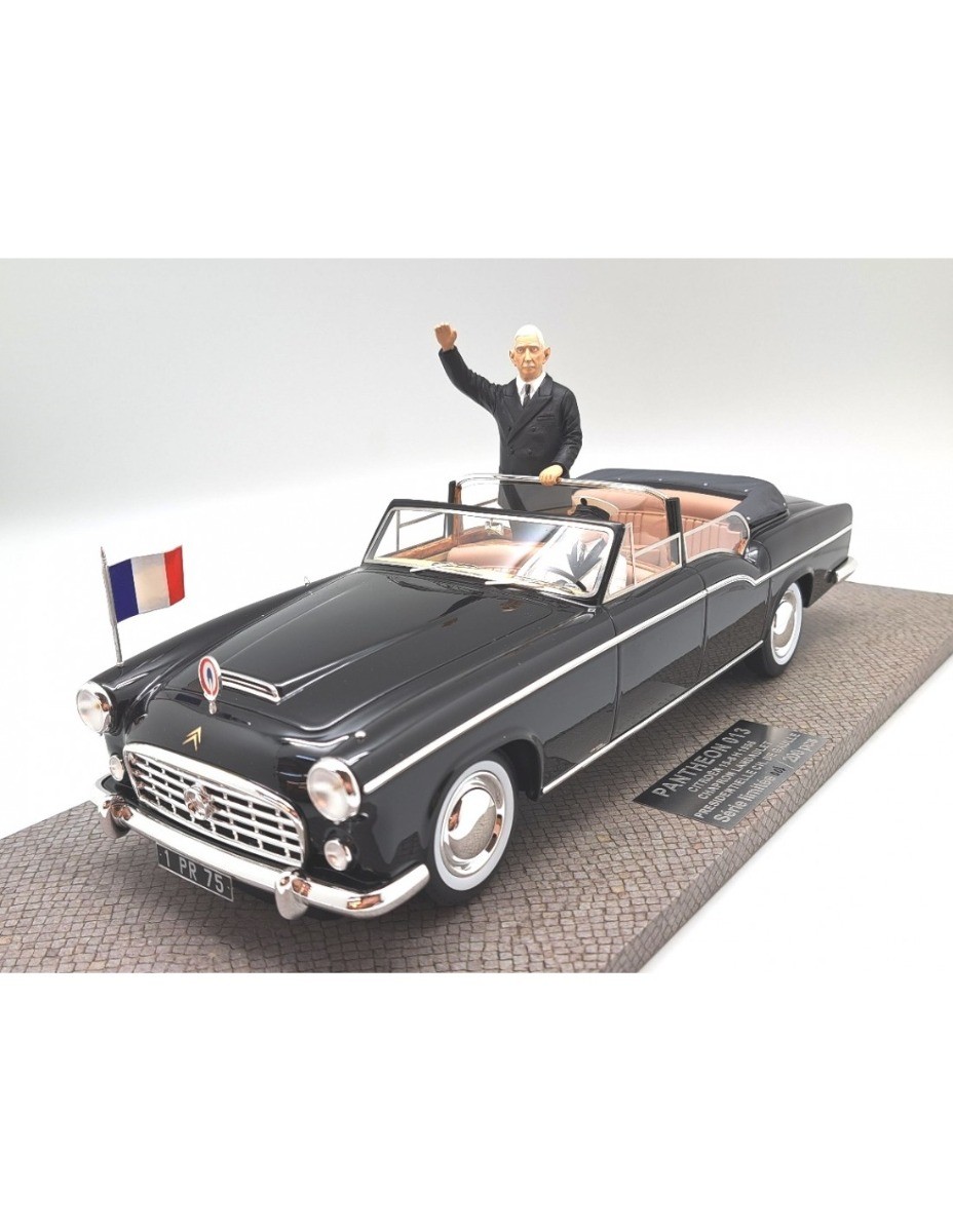 Citroen 15-6 H Landaulet Chapron 1956 Pantheon miniature de collection rare noire