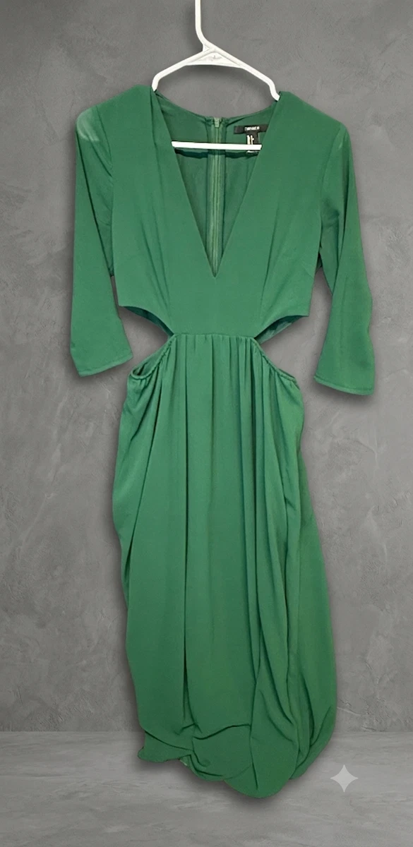 forever 21 green long sleeve dress 3/4 Maxi Dresses for Women for sale Womens dresses