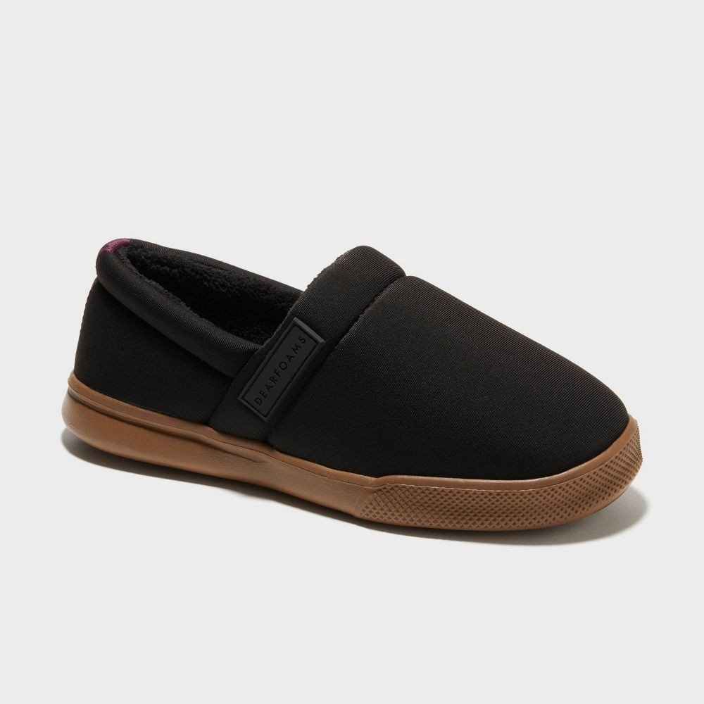 Женские флисовые тапочки-слипоны Dluxe By Dearfoams из натуральной кожи, которые засоряют помещение и улицу