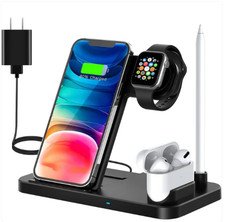 Wireless Charging Station - 4 in 1 Wireless Charger Charging Stand