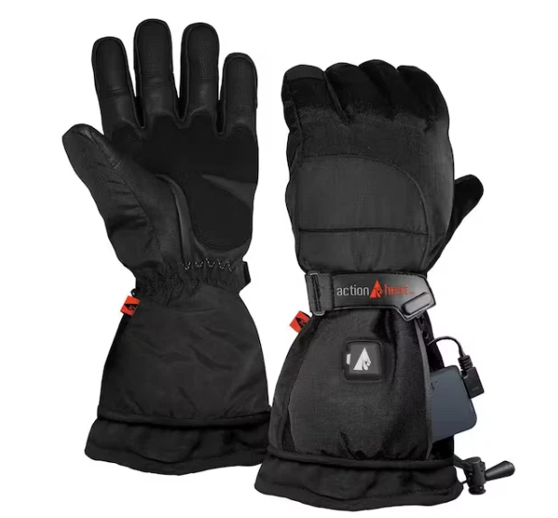 Women'S X-Large Black 5V Battery Heated Snow Gloves
