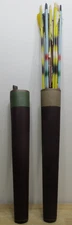 Lot of 2 Vintage Archery Quivers and Lot of Arrows