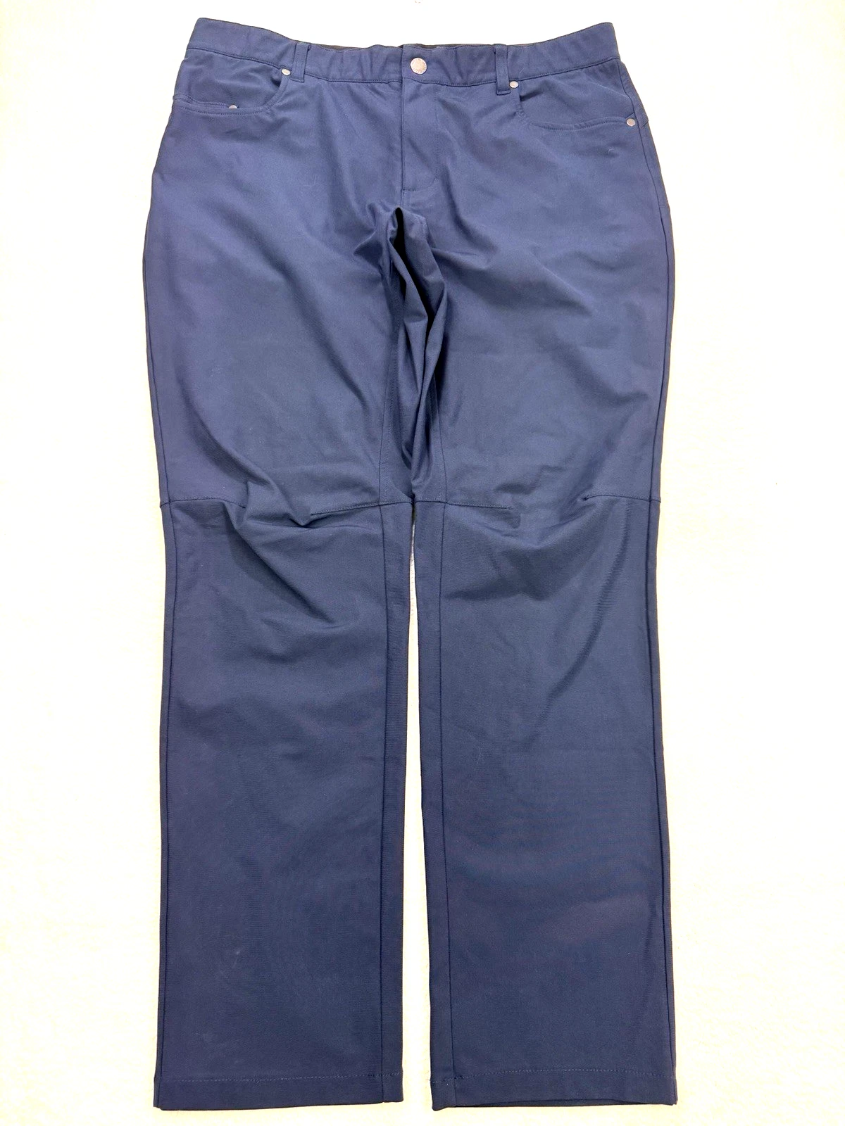 Eddie Bauer Trek Pants Men 36x30 Blue 5 Pocket Zip Tech Hiking Gorpcore 1225439