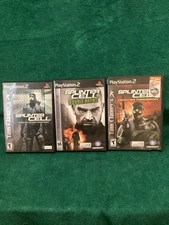 Sony PlayStation 2 PS2  Splinter Cell &Double  Agent Pandoras Tomorrow Lot Of 3