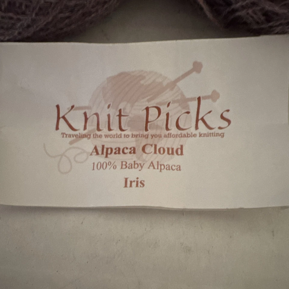 Selecciones Tejidas Alpaca Nube Iris Encaje Peso Hecho en Perú 3 Bolas Parciales Foto 3 de 4