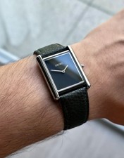Seiko Tank Quartz - Schwarzes Zifferblatt - K...