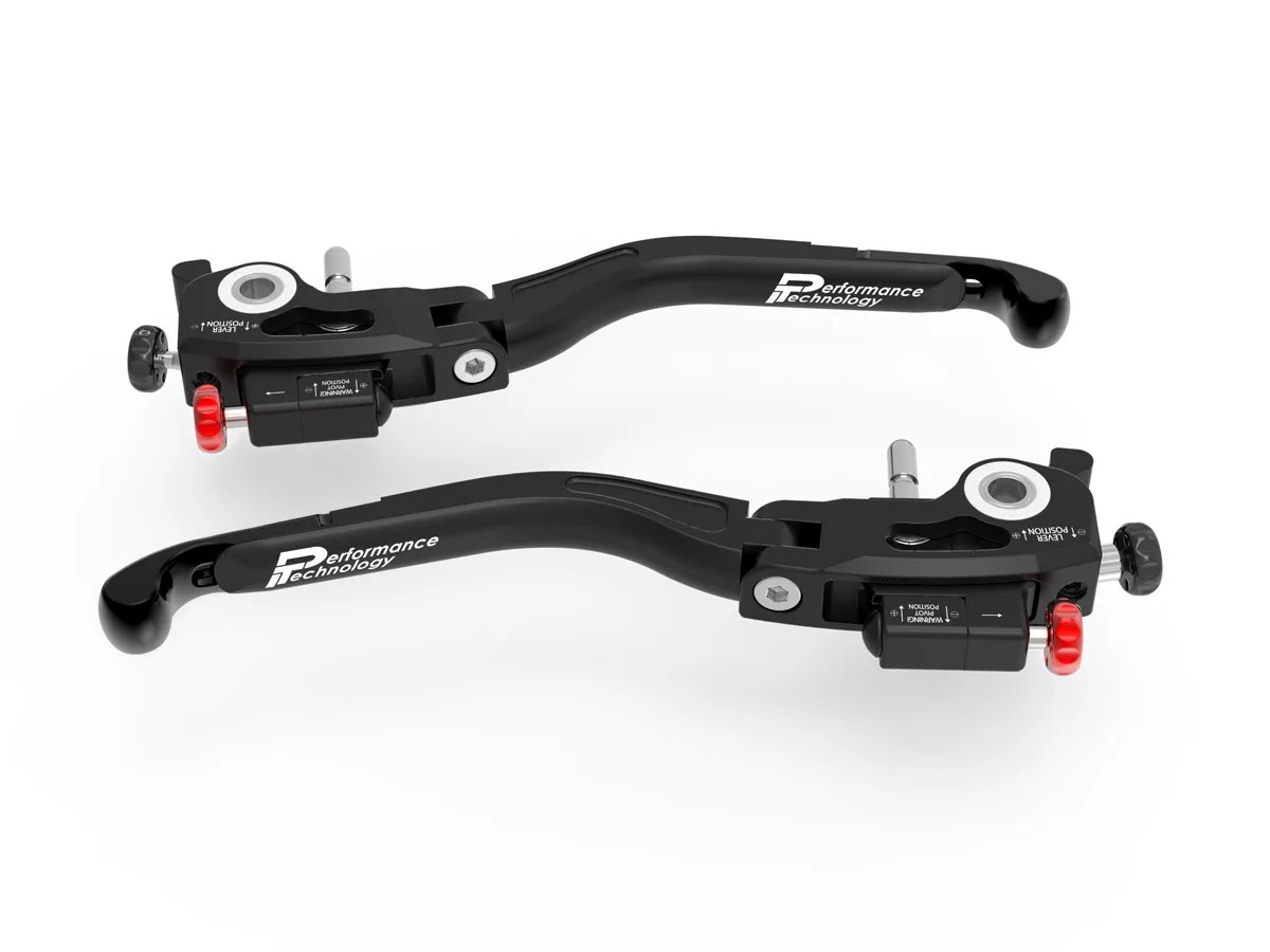 Brake + Clutch Levers Double Adjustment BLK DBK Ducati Hypermotard 950 2019 2024