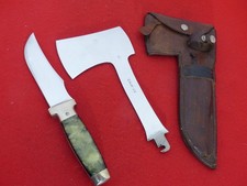 vintage CASE TESTED XX Knife & Hatchet Combo Set set pyremite excellent +