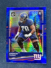2020 Donruss Optic Hyper Blue #103 Andrew Thomas Giants RC