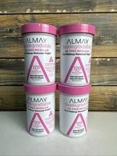 Almay Biodegradable Oil Free Micellar Eye Makeup Remover Pads 120 ct. LOT OF 4