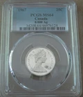 1967 Canada 25c (quarter) centennial    PCGS MS 64