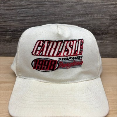 Vintage Carlisle Swap Meet 1998 Hat Cap Snap Back White