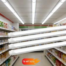 16 Pack T8 4FT LED Tube Light Bulbs 22W G13 Bi-Pin 4 Foot LED Shop Lights 5500K