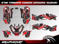 Polaris Predator 500 ATV Full Graphics Kit Black Red White Nr99 V-Shape MX Decal
