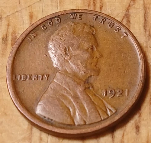 Lincoln Wheat Cent 1921P VF#6