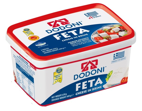 Dodoni Feta 12x 400 g queso de oveja queso de oveja queso feta salmuera Premium Grecia
