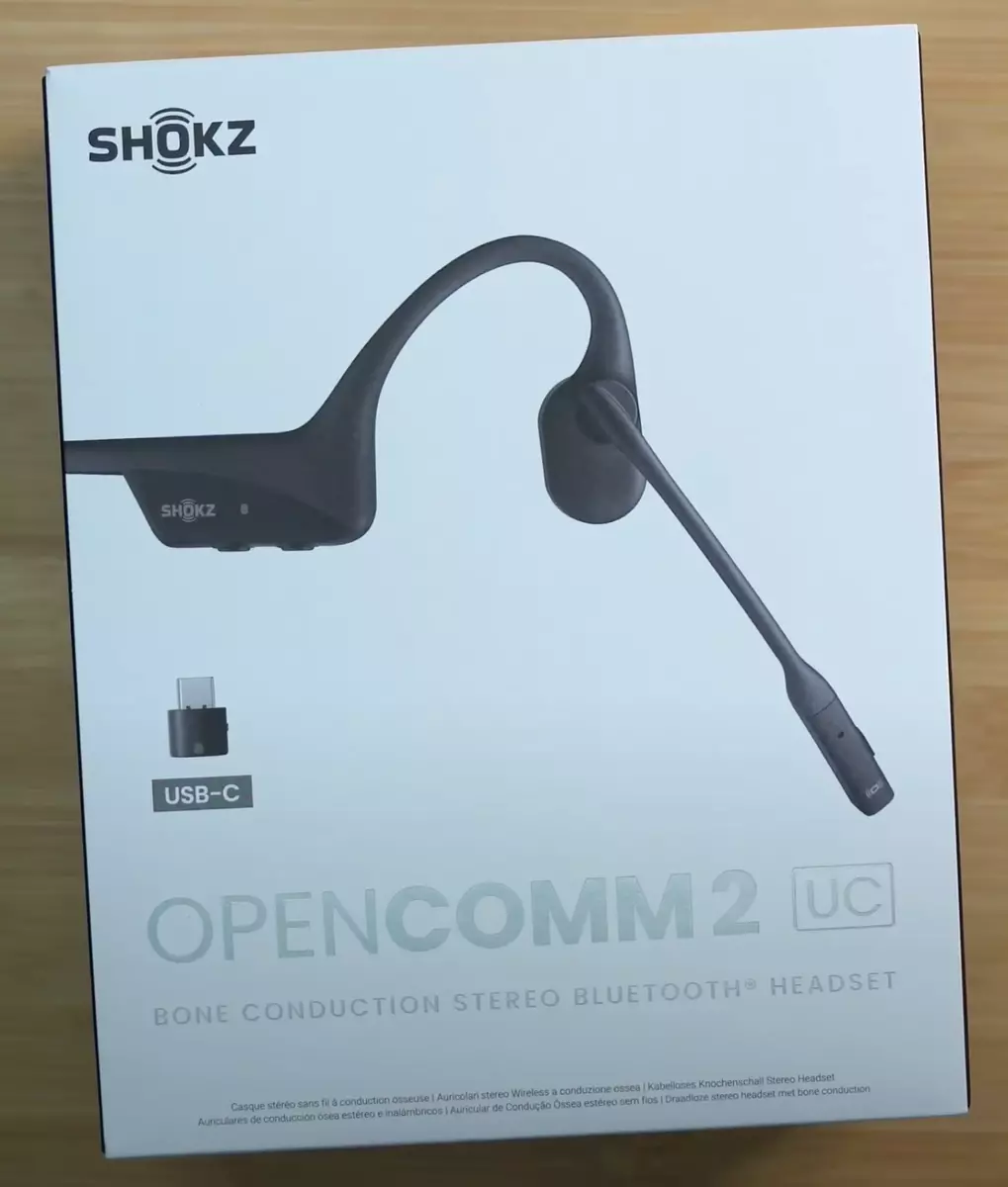 Shokz OpenComm 2 UC Bone Conduction Stereo Bluetooth Headset (NEW ✅)