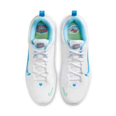 Nike Force Trout 9 Pro MCS Baseball Cleats White/Blue (FQ7726-104) Men\'s Size 14 Size 12 Nike Force Trout 9 Pro MCS Baseball Cleats White  main image 4