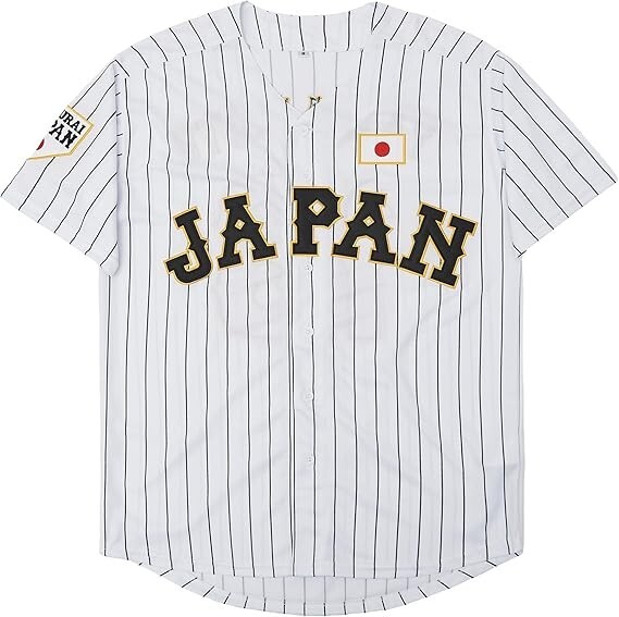 Youth/Men Yamamoto #18 Team Japan Baseball Jersey Sewn White