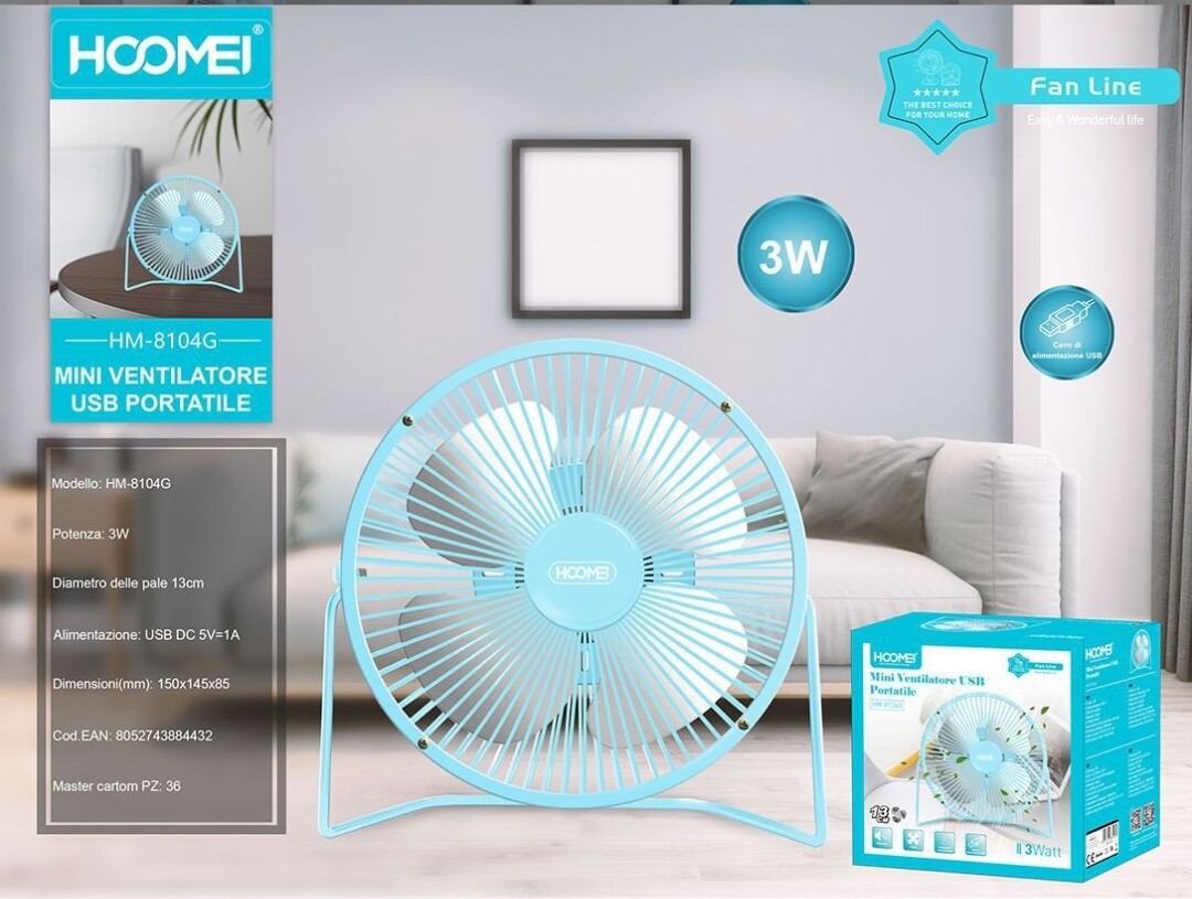 Ventilatore Portatile Ricaricabile 4000mAh - 3 Velocità, Pieghevole, Supporto Telefono - Foto 2