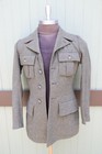 Pubson 1955 Green 100% Wool Military Button Up Field Jacket Coat SZ 36 — photo 1