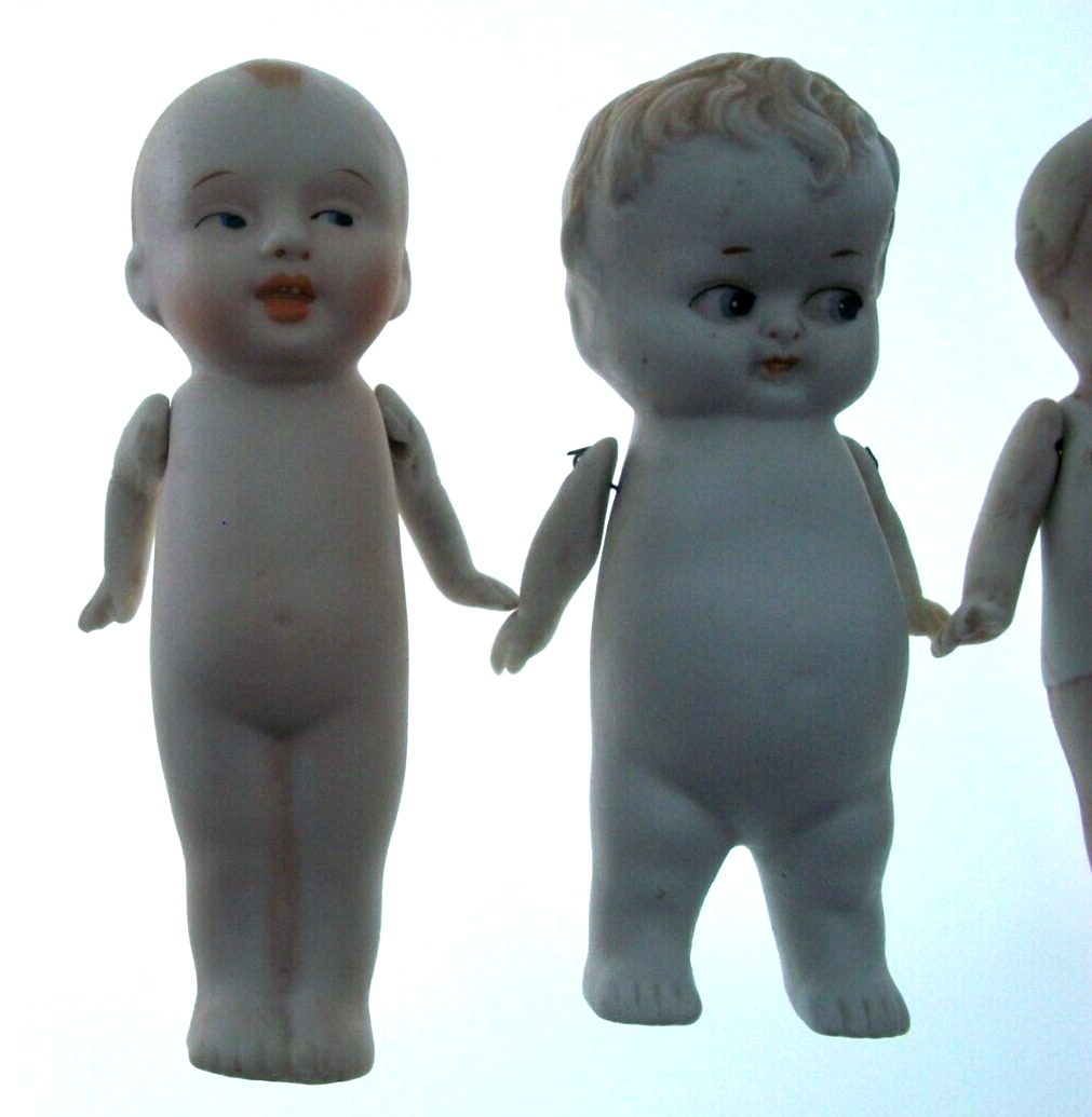 Antique Nippon All Bisque Dolls Jointed Arms Lot of 4 Japan eBay